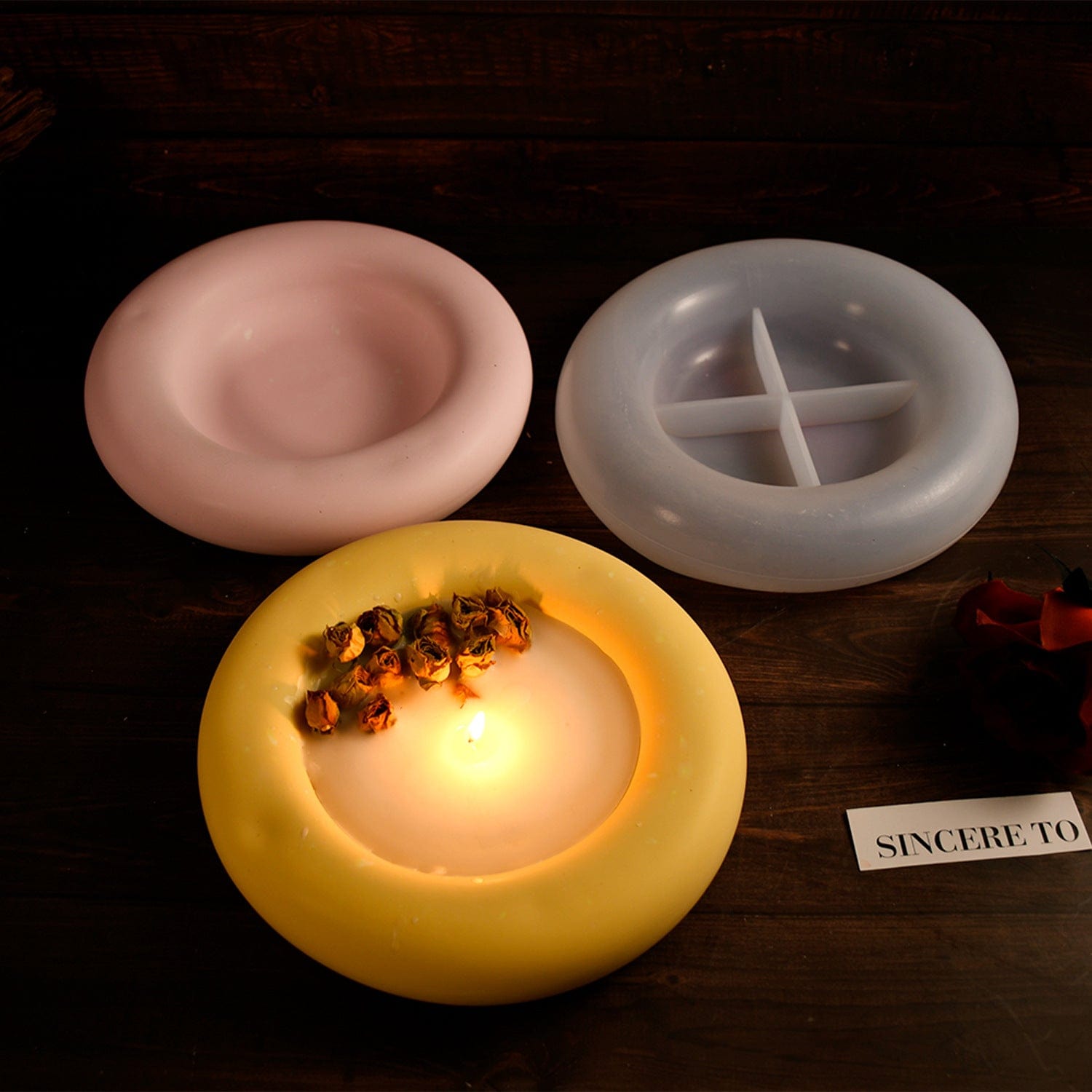 Donut Shape T-Light & Candle Holder Mould