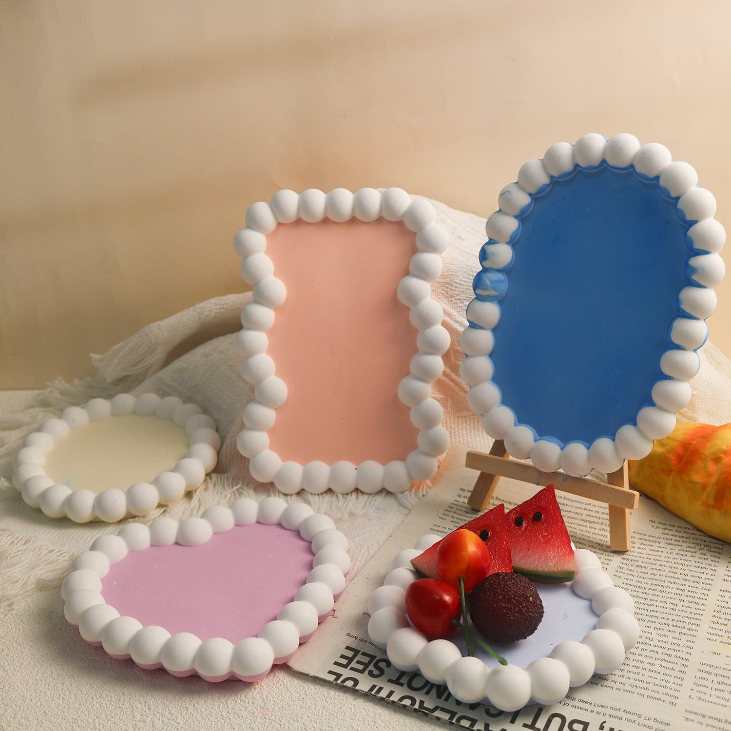 Round Shape With Round Bubble Border Mould