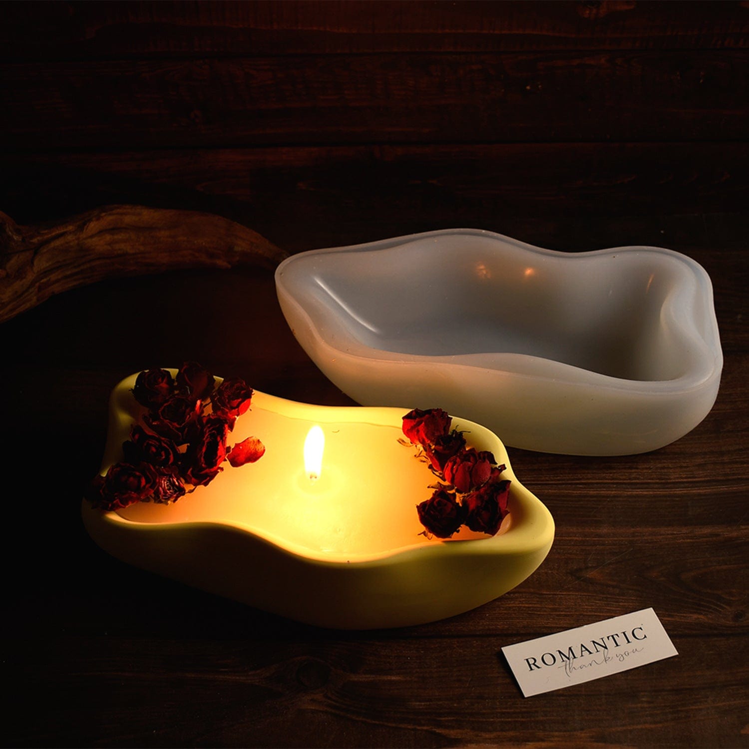 Irregular Shape Storage Bowl Tray Candle Jar Mould