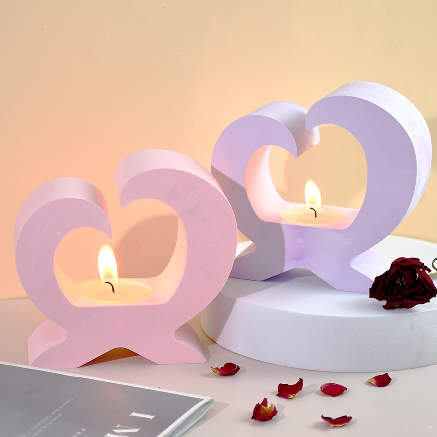 Heart Shaped T-Light Candle Holder Mould