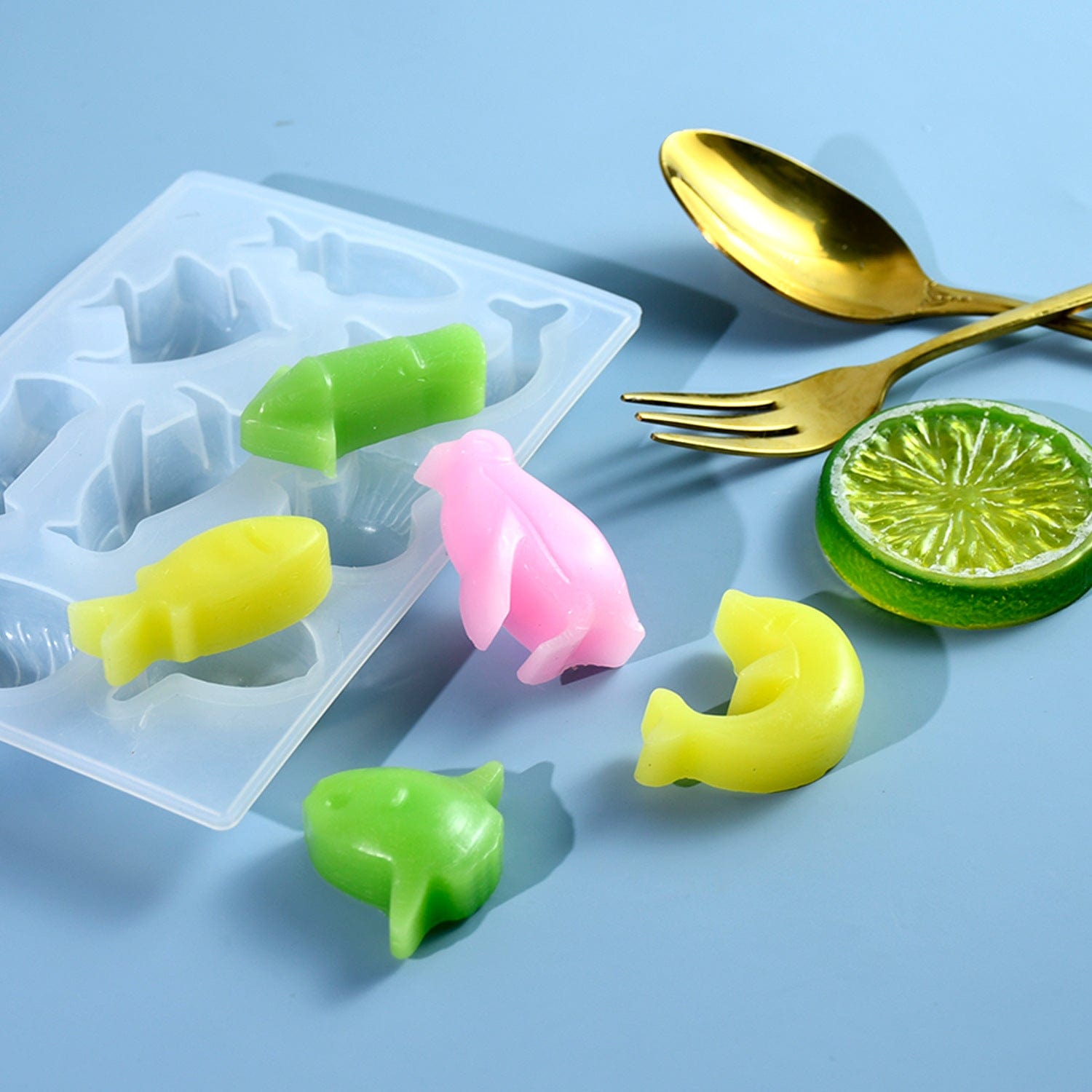 8Pcs Sea Animals Mould
