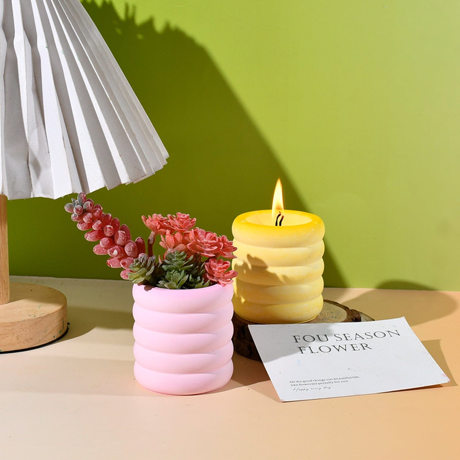 Coiled Candles and Planters Mould