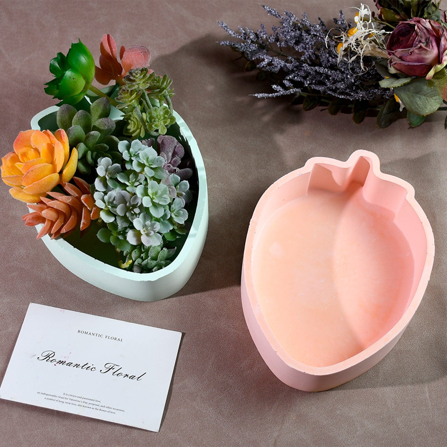 3D Strawberry Shape Jewellery Storage Box Mould
