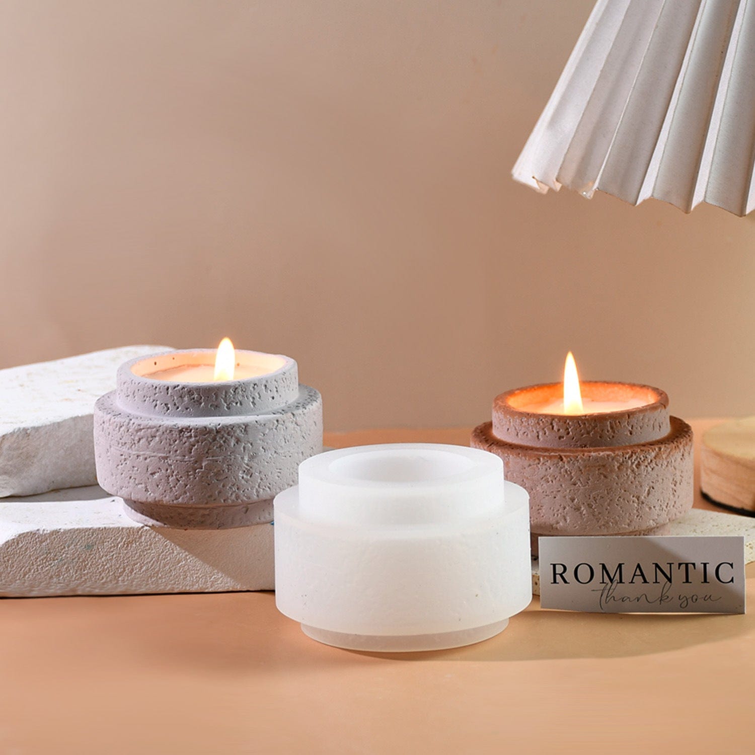 Cement Cylindrical Candle Cup Mould