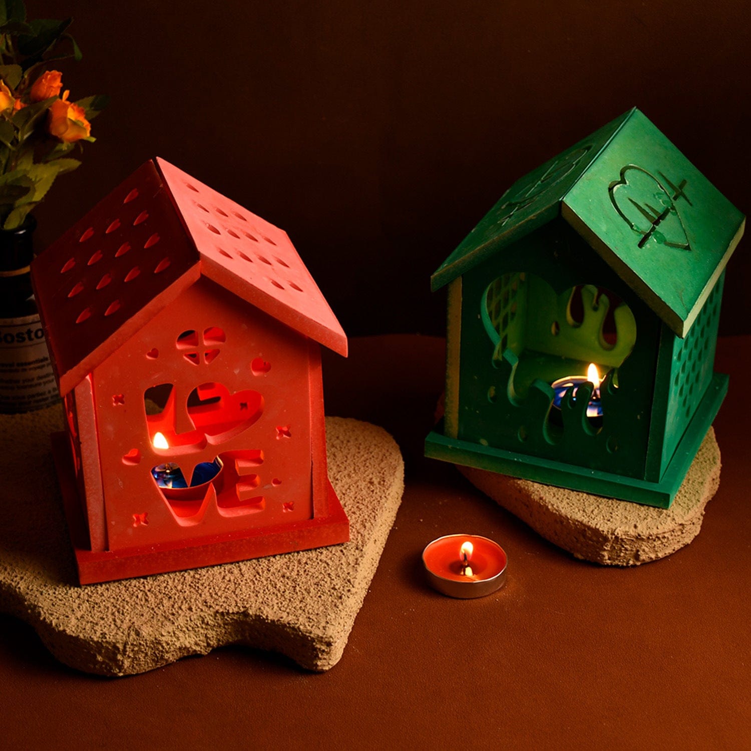 3D House Home Candlestick Mould