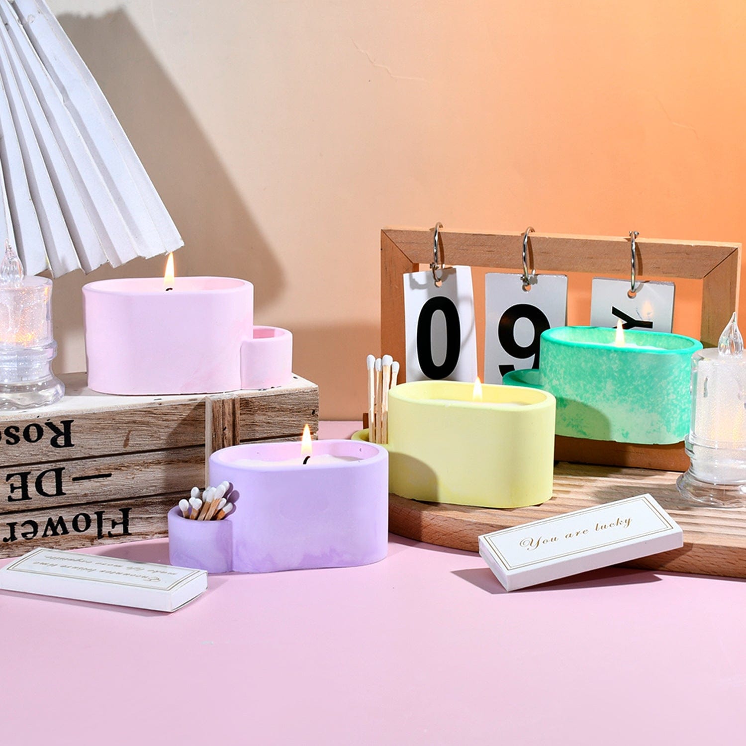 Oval Shape Candle Holder Mould