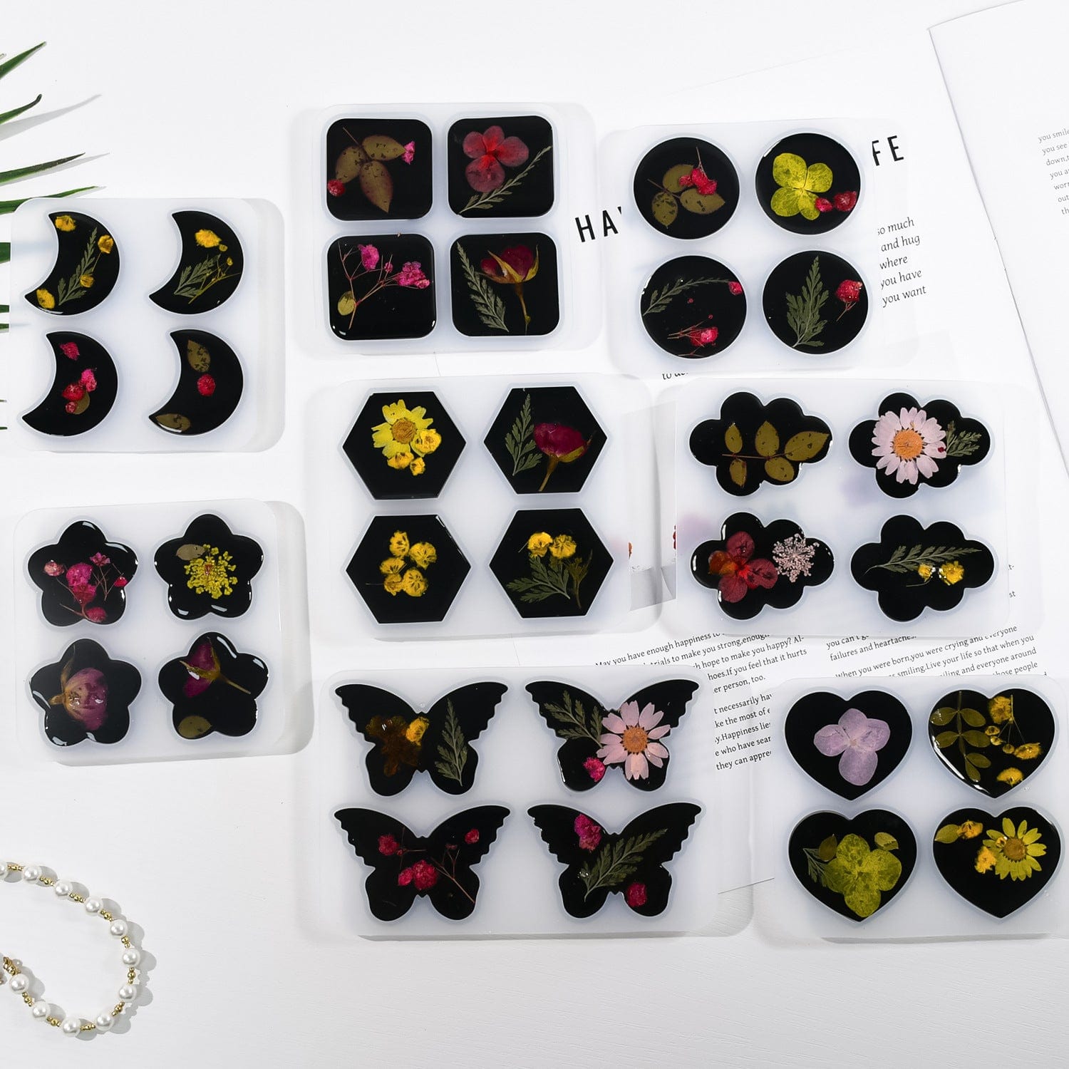 4 Cavity Heart Keychain & Pendant Mould