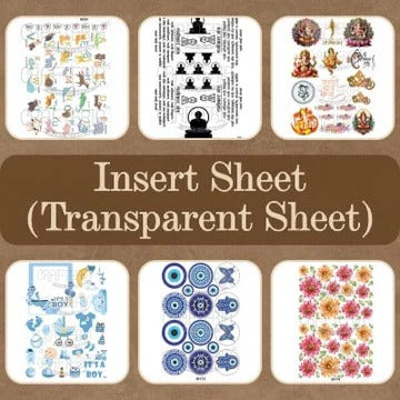 Insert Sheet (Transparent Sheet)