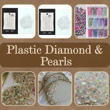Plastic Diamond Pearls