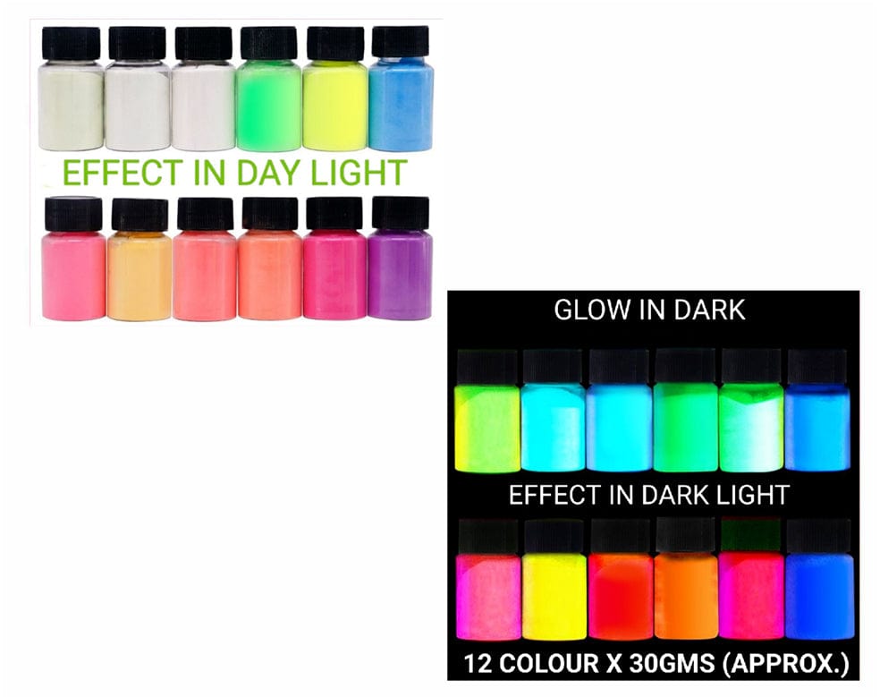 12 In 1 Glow In Dark Powder Pigment