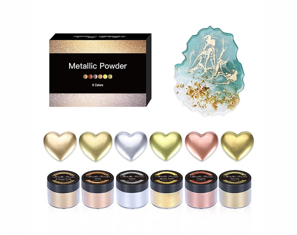6 Shades Metallic Effect Powder