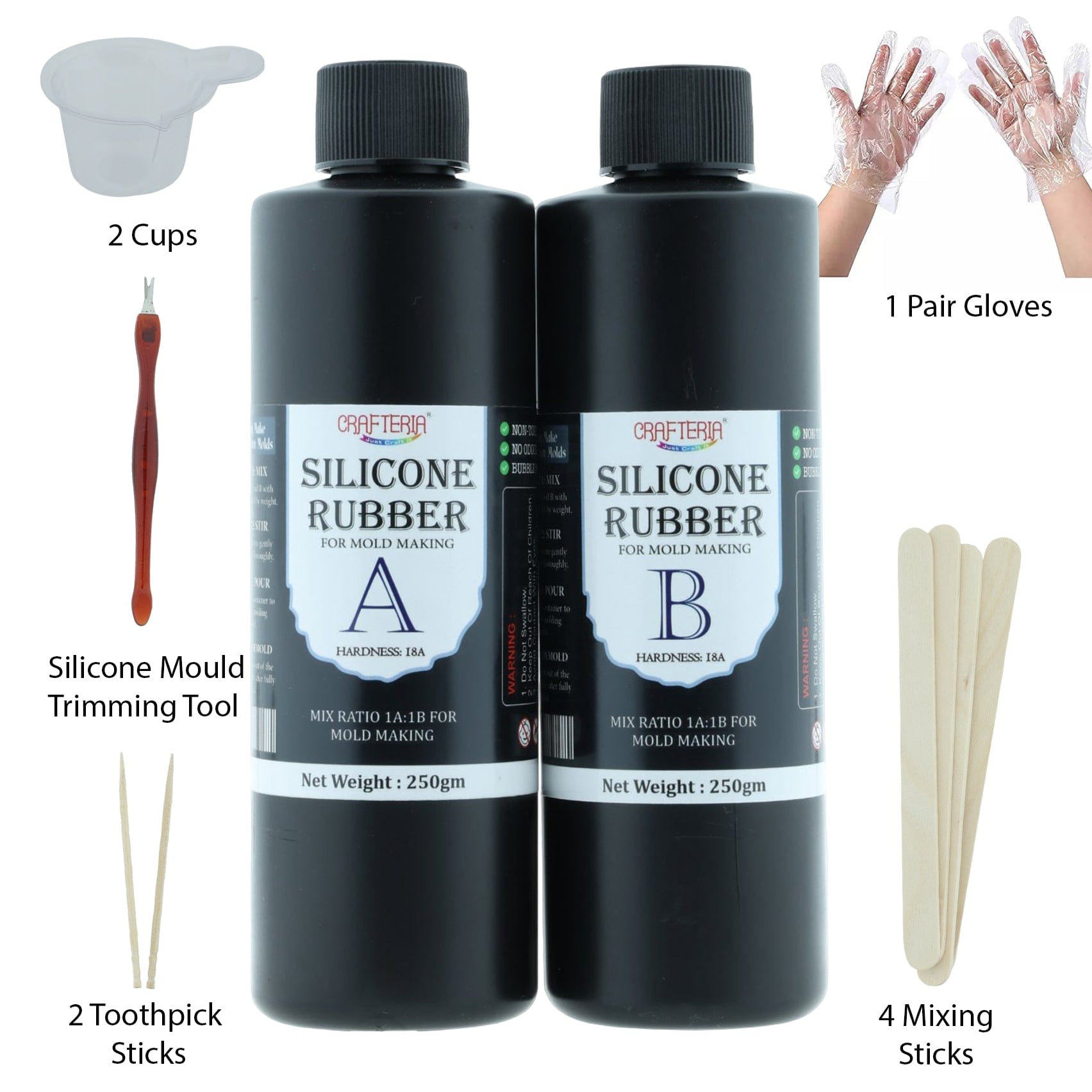 Liquid Silicon Rubber Mould Making Kit  500Gms