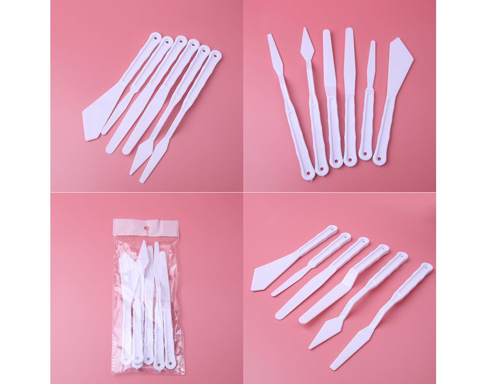 6 Pcs Plastic Pallate Knife