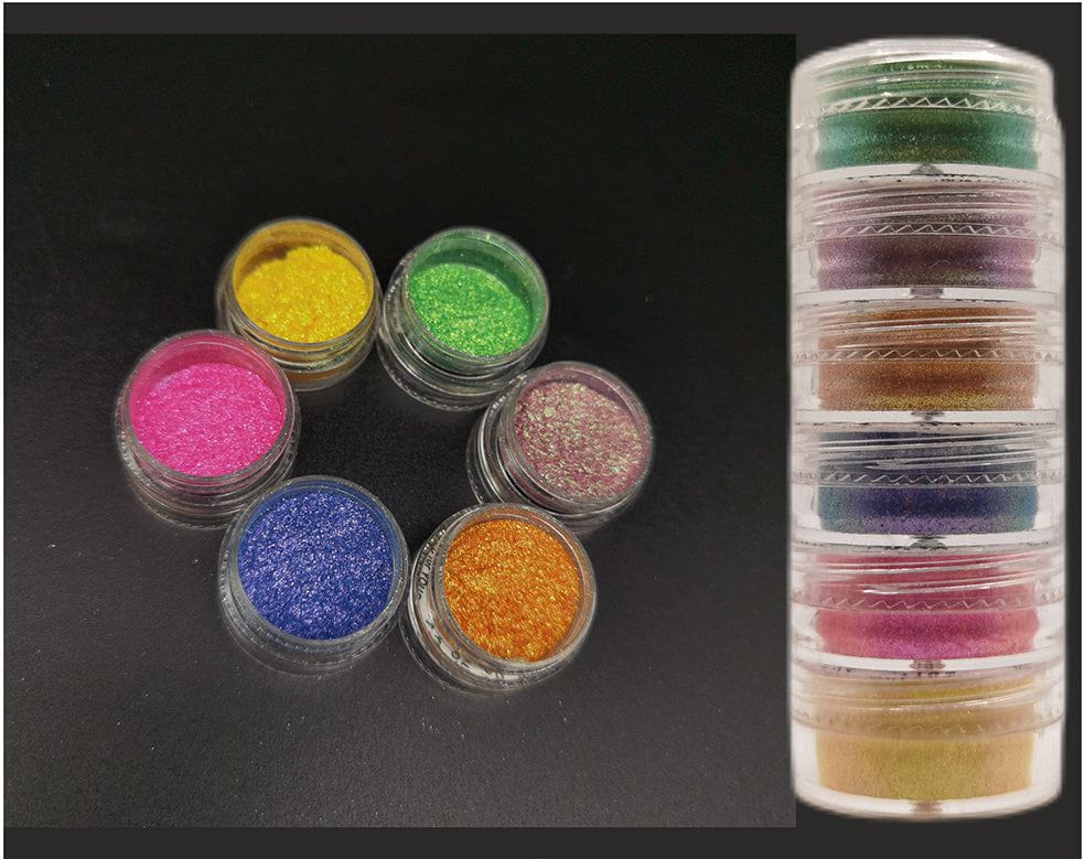 6 Shade Chameleon Pearl Mica Powder Cn006