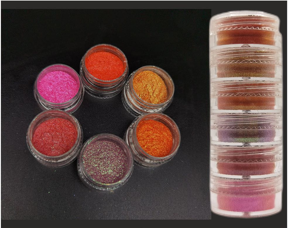 6 Shade Chameleon Pearl Mica Powder Cn008