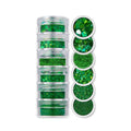 6 In 1 Glitter & Chunks Rainbow Green  Sg02