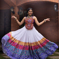 Navratri White Rangat Lehenga Set