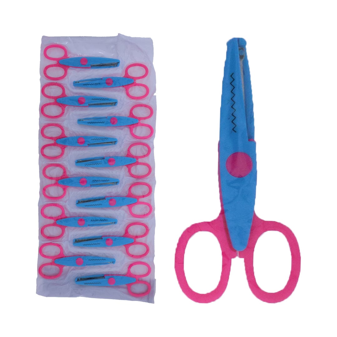 12Pcs Single Design Craft Scissor Set