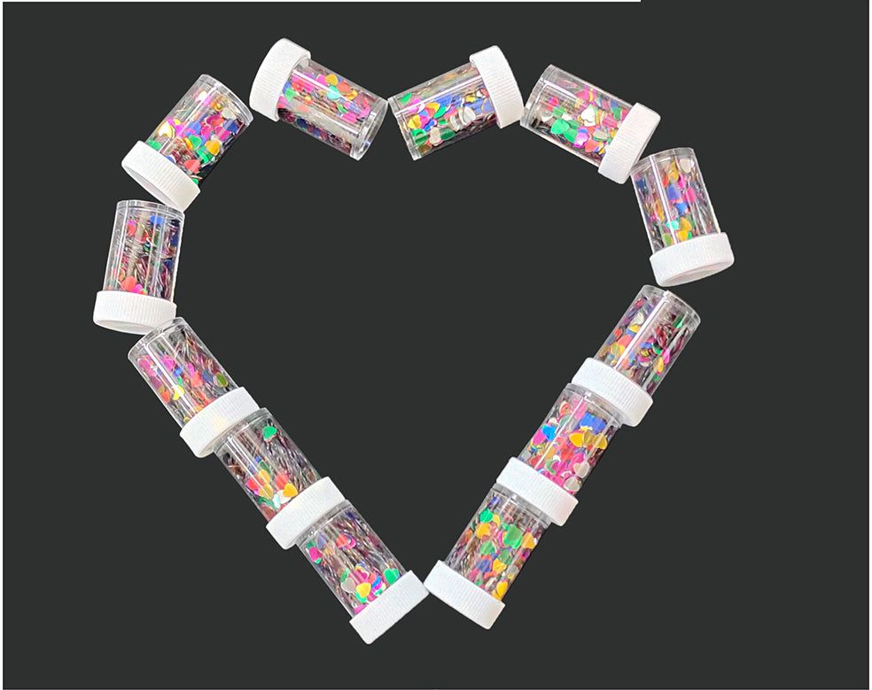 12 In 1 Heart Sequines Dabi Set