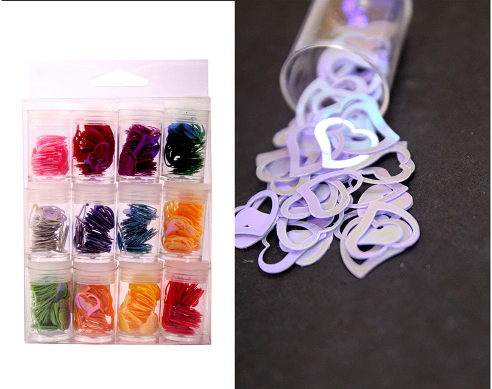 Rainbow Big Mix Heart Set