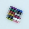 12 In 1 Col Glitter Powder Message Bottle Set