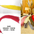 Yellow Faux Boho Pampas Grass