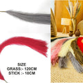 Gray Faux Boho Pampas Grass