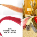 Peach Faux Boho Pampas Grass