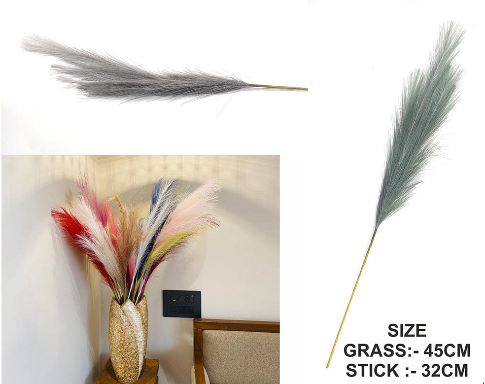 Gray Shaded Pampas Grass