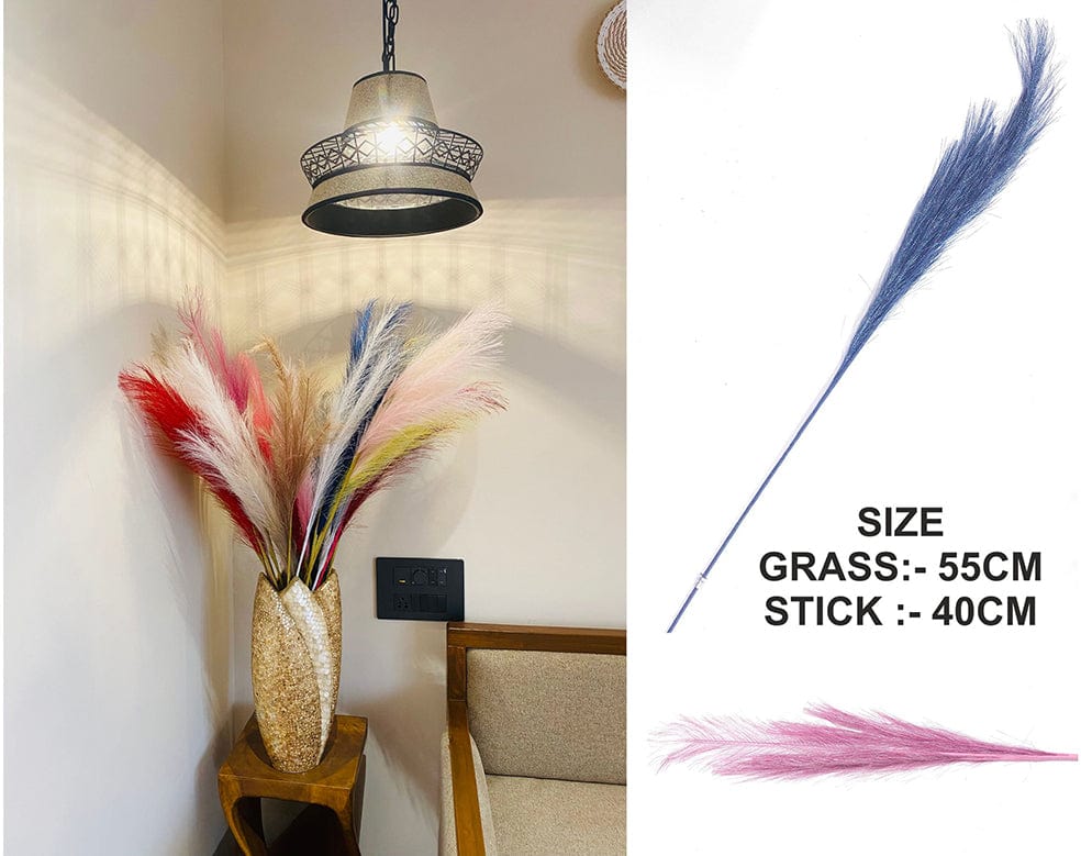 Pink Glittering Pampas Grass