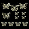 3D Metallic Butterflies Decoration D08