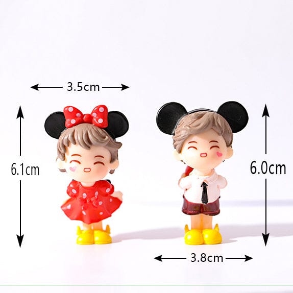 2Pcs Couple kissing Miniature