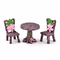 Wooden Texture Picnic Dinning Table