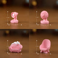 4Pcs Kitty Pink Furniture Miniature