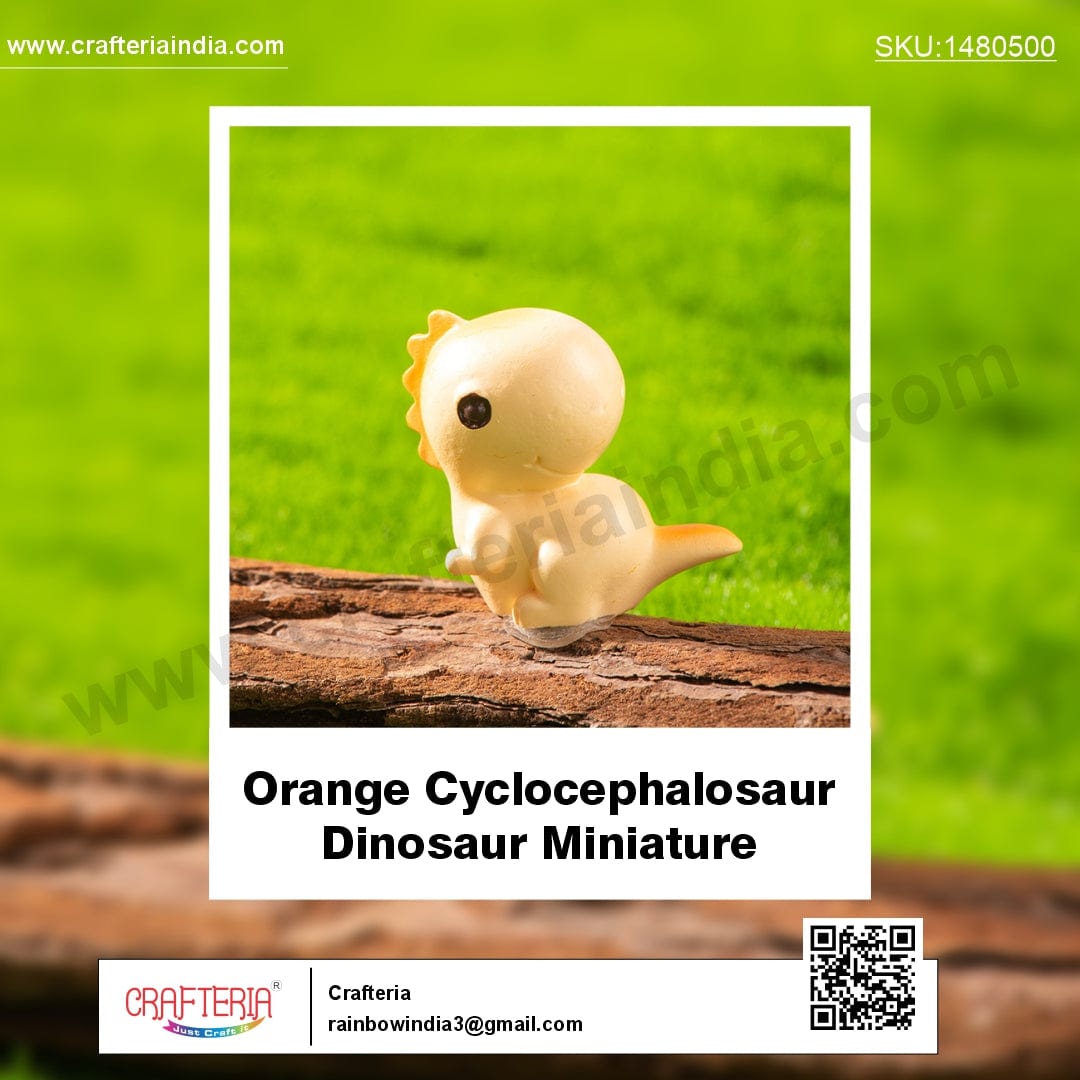 Orange Cyclocephalosaur Dinosaur