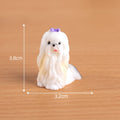 Purple Butterfly Black Tail Maltese Dog