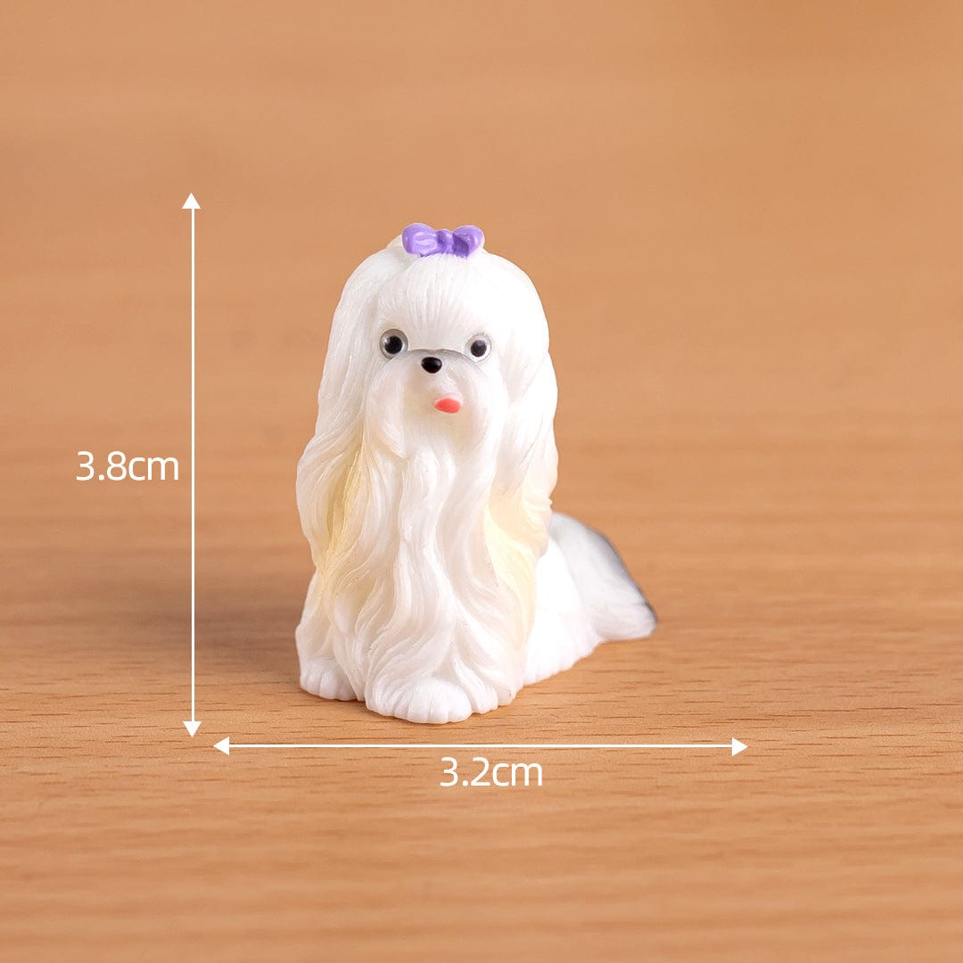 Purple Butterfly Black Tail Maltese Dog