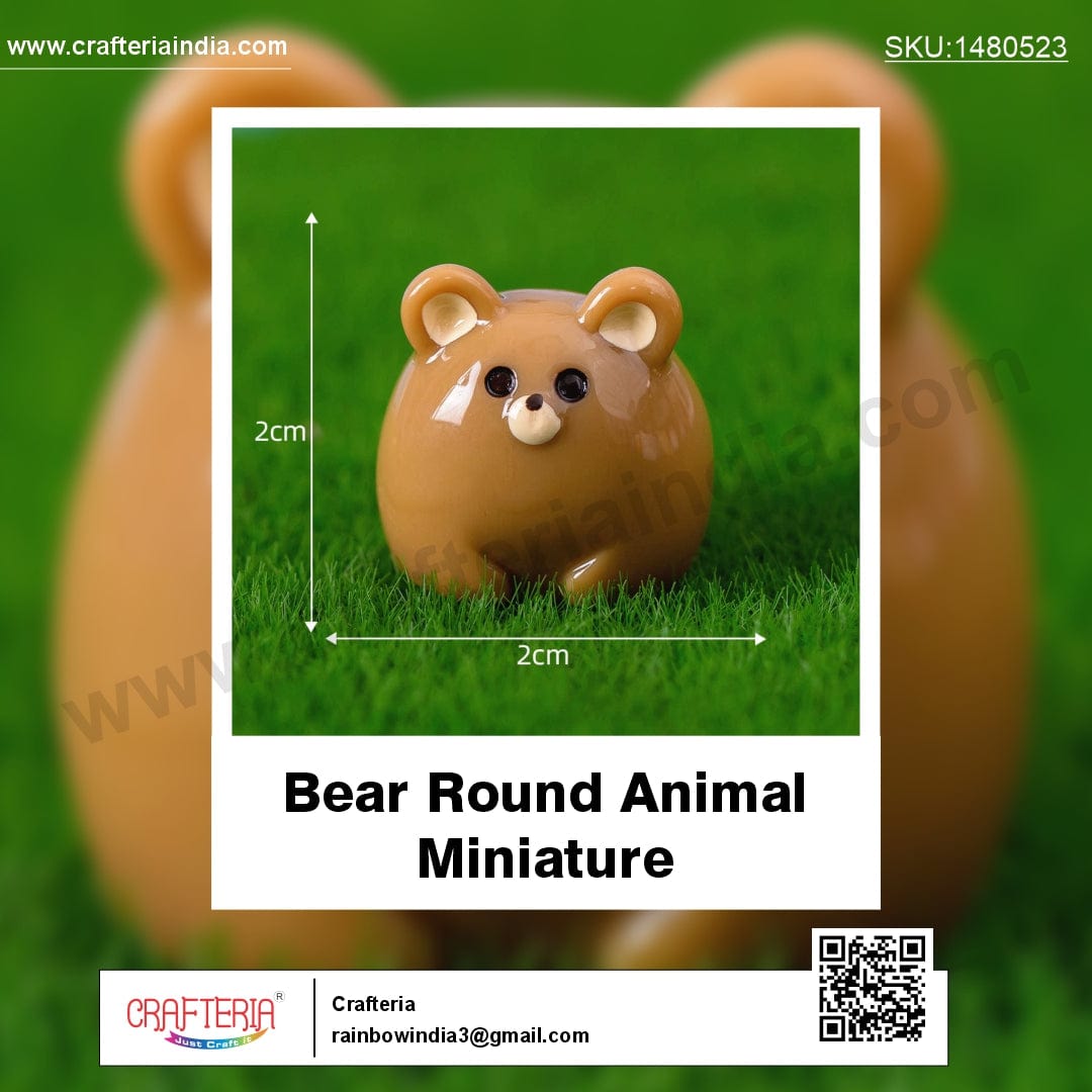 Bear Round Animal  Miniature