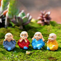 4Pcs Baby Monk Buddha