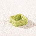 Square Green Bamboo Basket