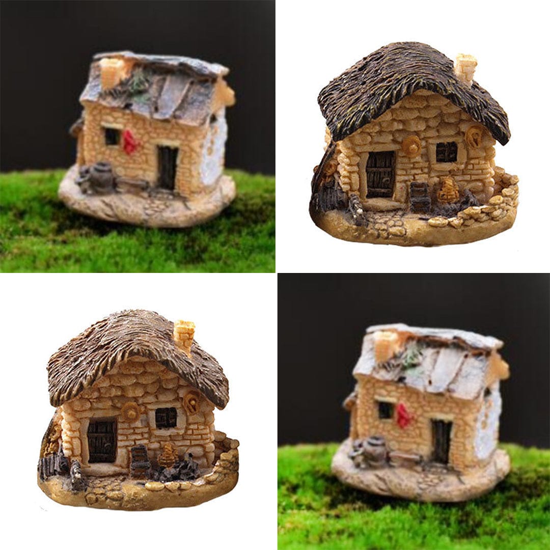 4Pcs Village Mini House