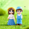 Blue Dress Spring Outing Couple