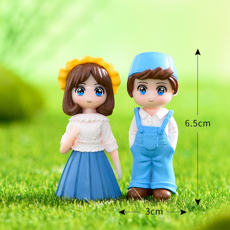 Blue Dress Spring Outing Couple
