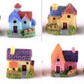 4Pcs Village House Miniature