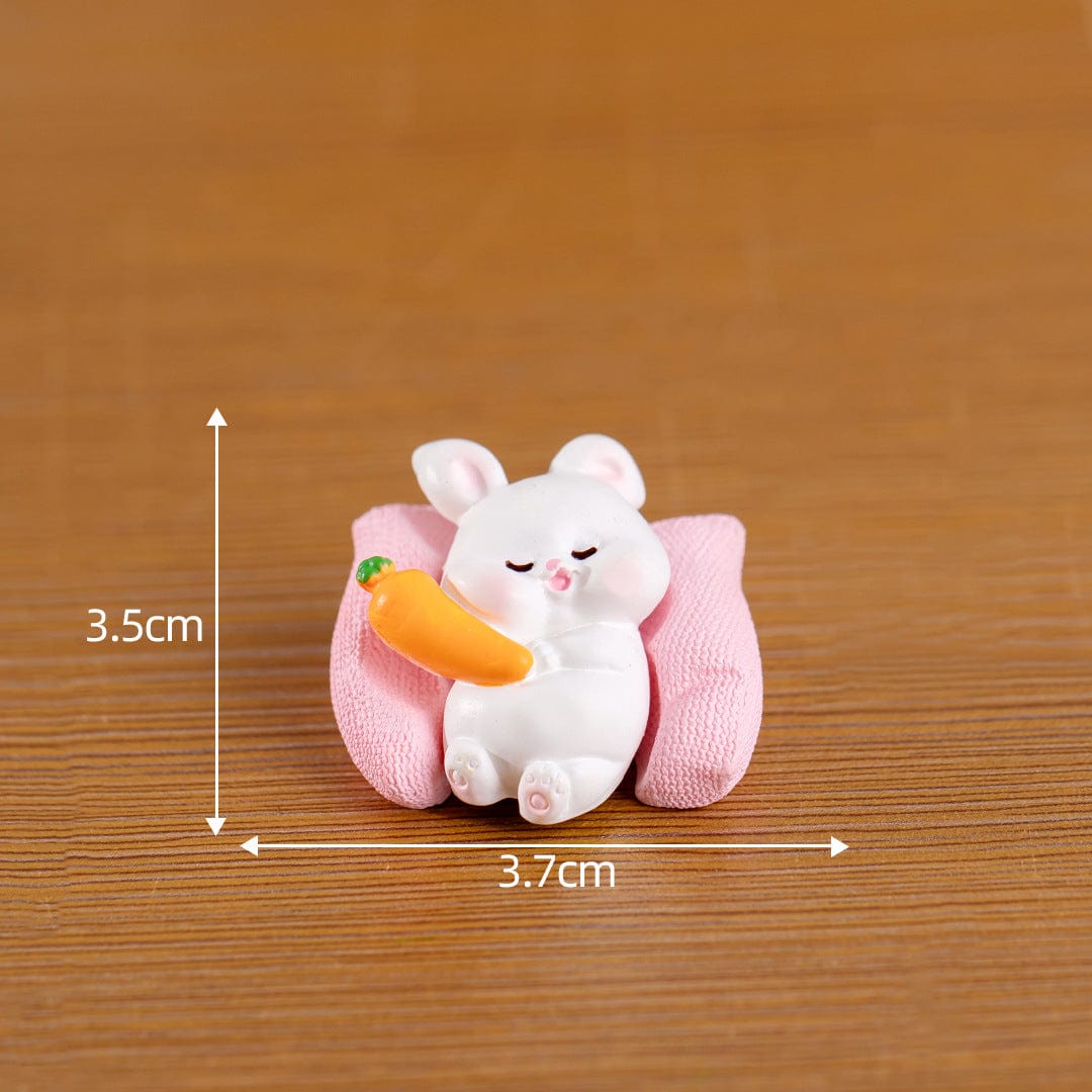 Rabbit Sleeping On Pillow
