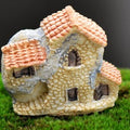 Small House Orange Roof Miniature