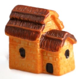 Small Orange Two Room Villa Miniature