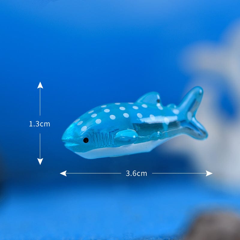 Large Blue Spotted Shark Miniature