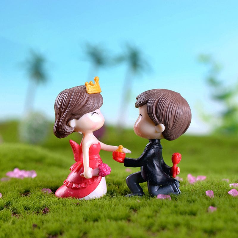 2 Pcs Dream Cute Couple Proposing Set