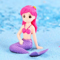 Pink Hair Mermaid Curly Tail Miniature